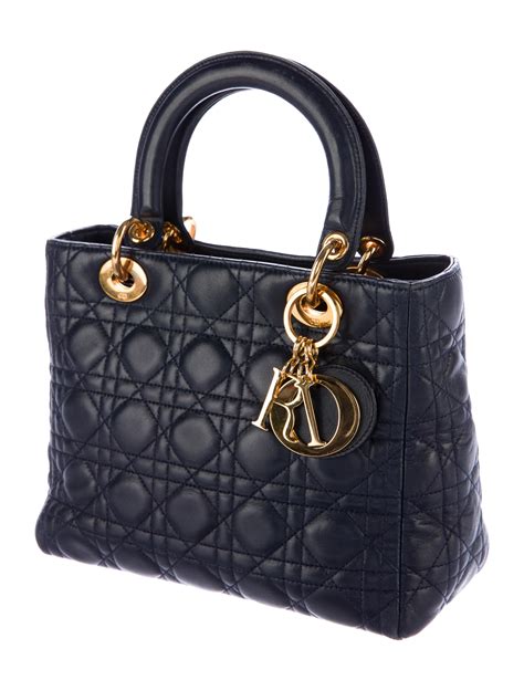 medium lady Dior bag canvas